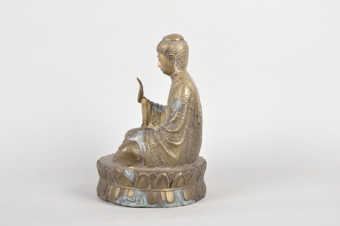 Shakyamuni Bronze Buddha Sculpture, photo 4 of 7
