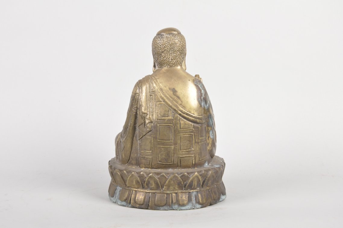 Shakyamuni Bronze Buddha Sculpture, photo 6 of 7