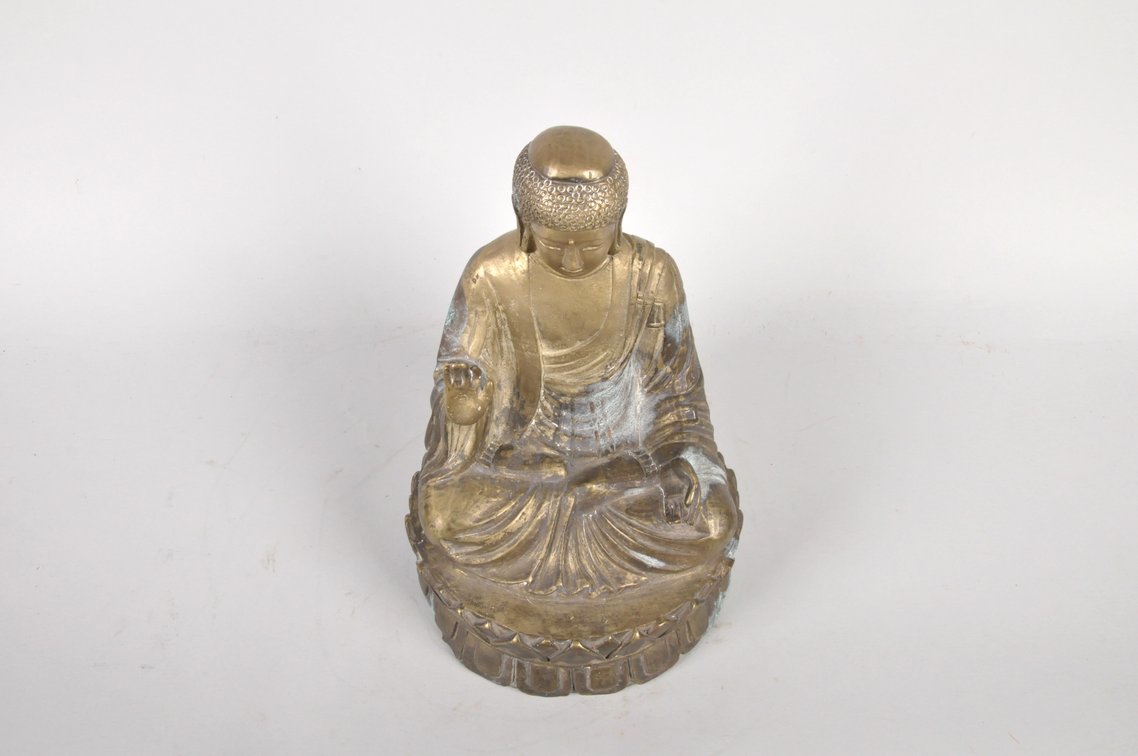 Shakyamuni Bronze Buddha Sculpture, photo 5 of 7
