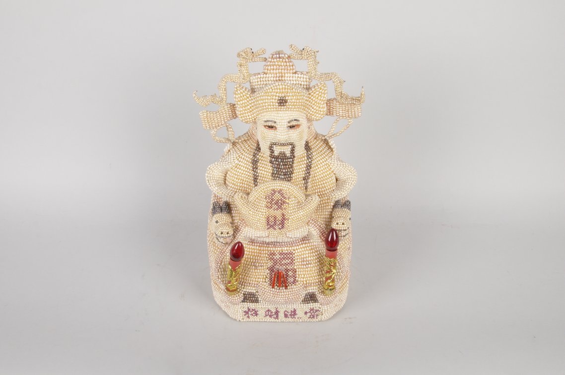 Jade Emperor Yu Huang Modern, Pearl Folk Art Sculpture, photo 6 of 7