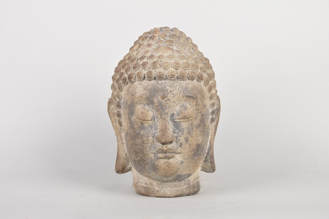 Gautama Buddha Head Modern Sculpture, photo 2 of 7