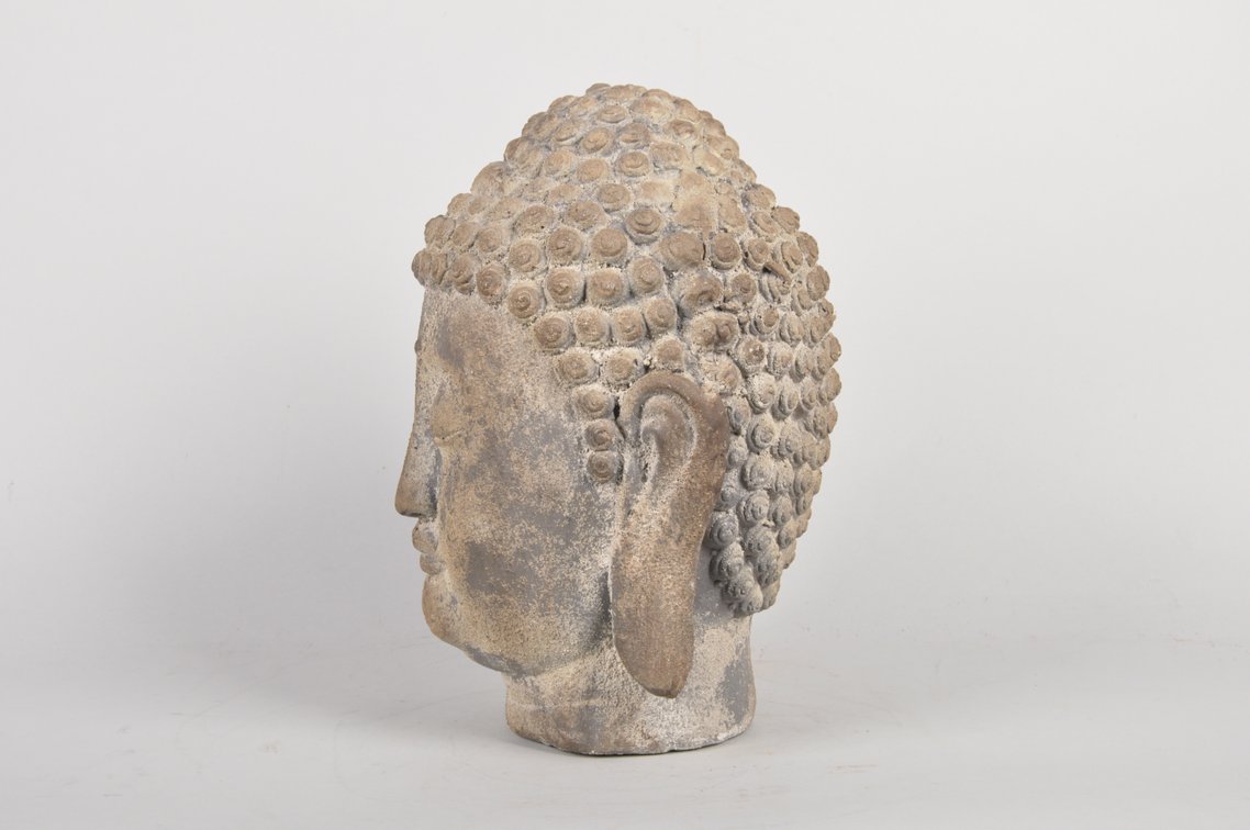 Gautama Buddha Head Modern Sculpture, photo 3 of 7