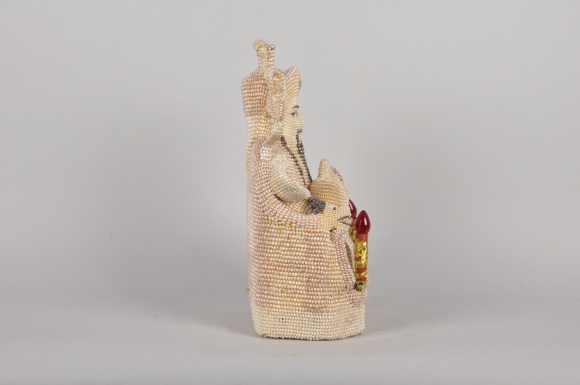 Jade Emperor Yu Huang Modern, Pearl Folk Art Sculpture, photo 4 of 7