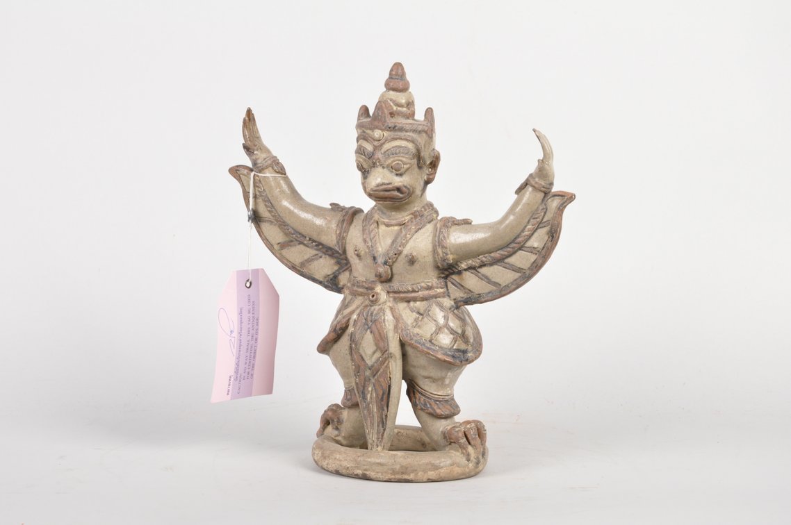 Garuda Cosmic Order Thai Ceramic Sculpture, photo 3 of 11