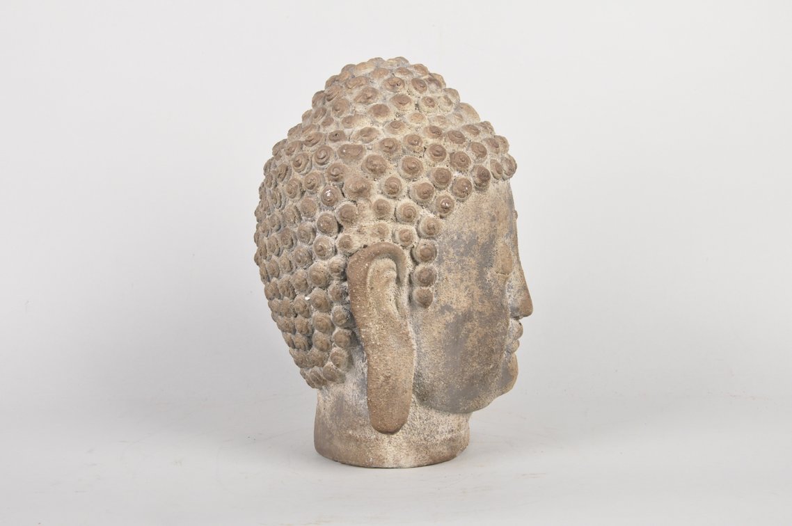 Gautama Buddha Head Modern Sculpture, photo 4 of 7