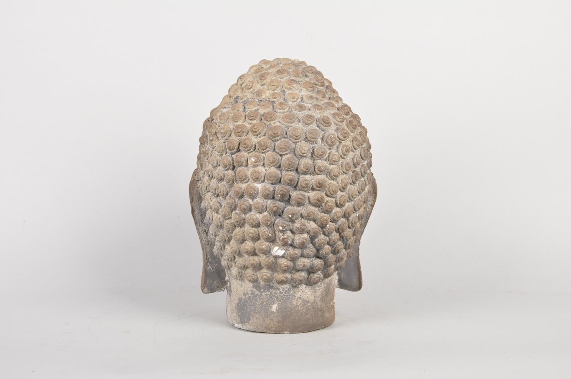 Gautama Buddha Head Modern Sculpture, photo 5 of 7