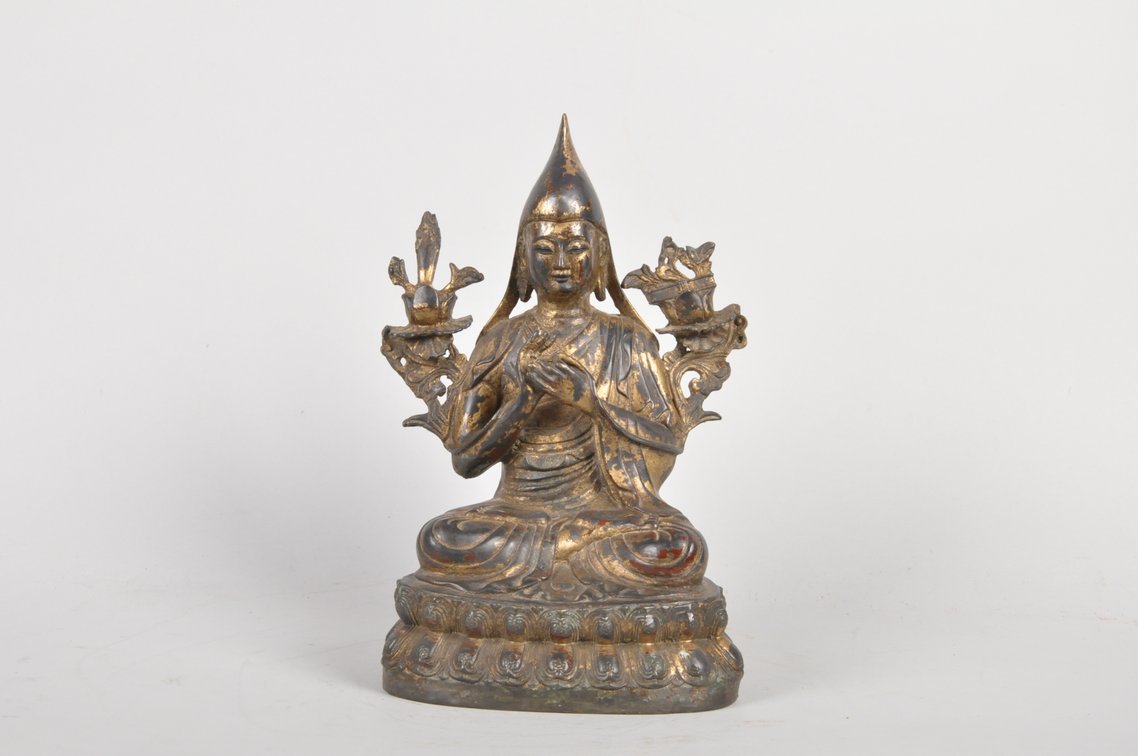 Tsongkhapa Tibetan Buddha Sculpture, photo 2 of 8