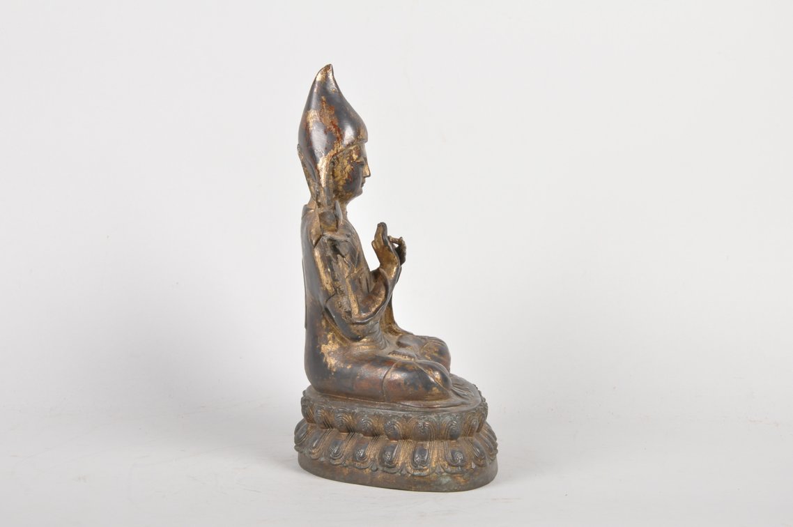 Tsongkhapa Tibetan Buddha Sculpture, photo 3 of 8