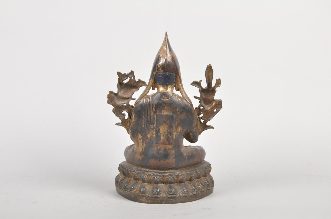 Tsongkhapa Tibetan Buddha Sculpture, photo 5 of 8