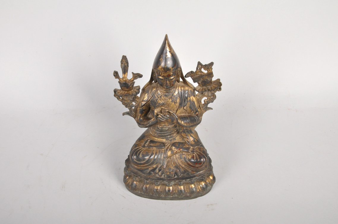 Tsongkhapa Tibetan Buddha Sculpture, photo 6 of 8