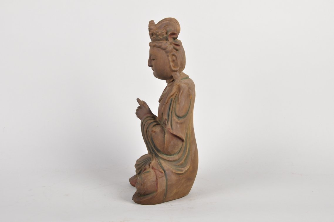 Wood Carved Guanyin, photo 4 of 7