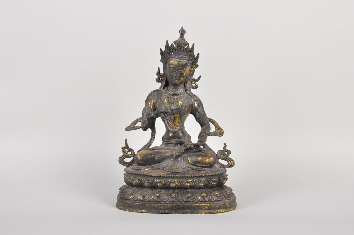 Gilt Bronze Vajrasattva Buddha, Green Tara, photo 2 of 7