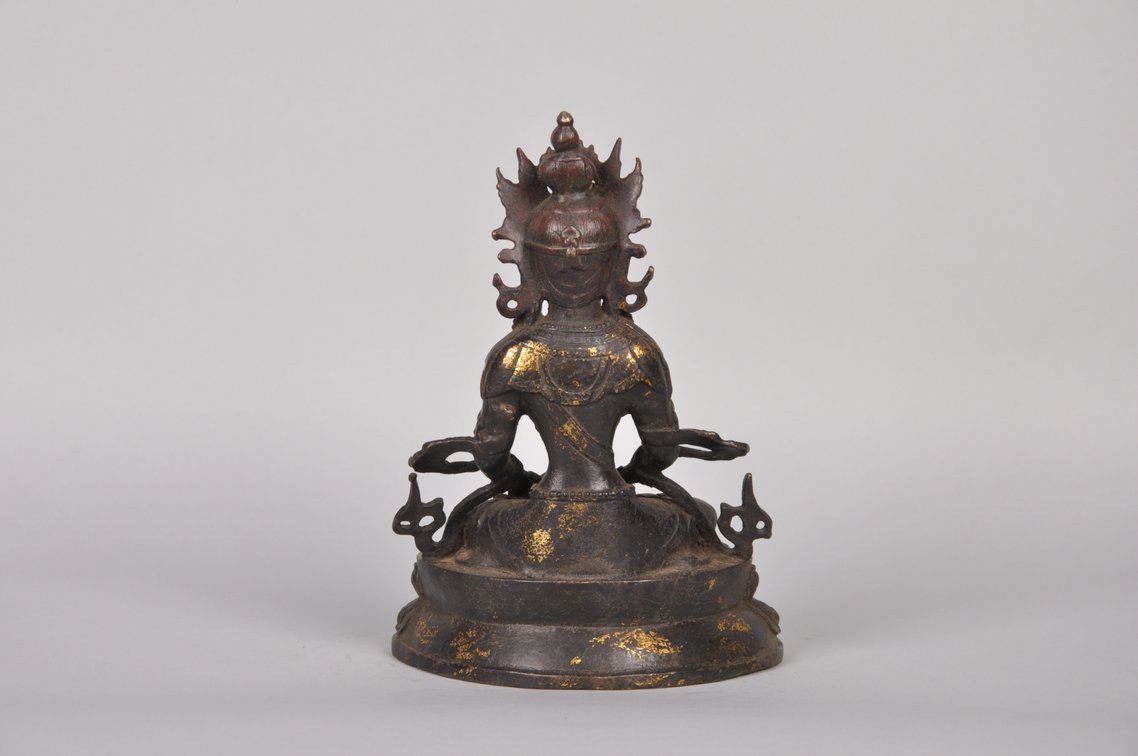 Boddhisattva Bronze with Gold Gilding  Sculpture, photo 7 of 8