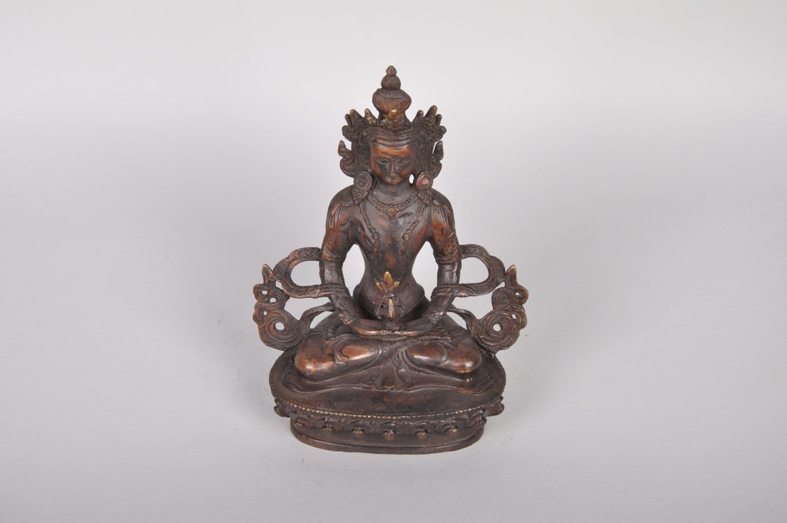 Vajrasattva Buddha of Perfection Copper Sculpture, photo 5 of 7
