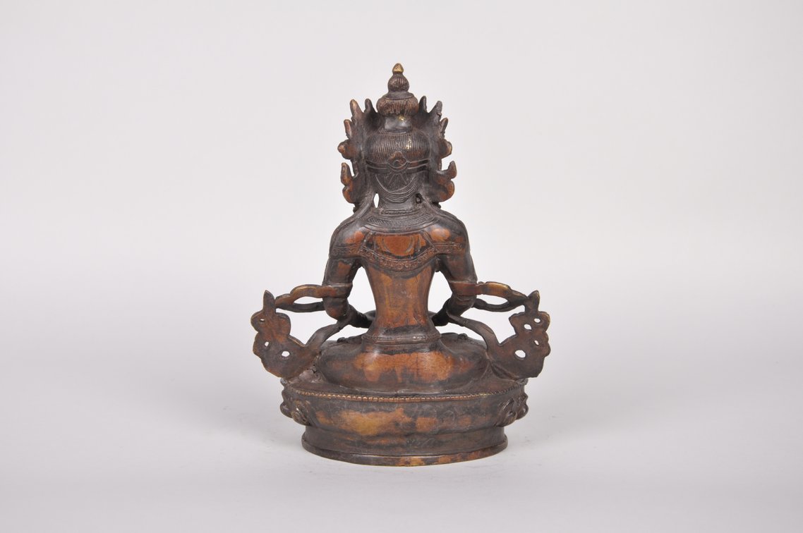 Vajrasattva Buddha of Perfection Copper Sculpture, photo 6 of 7