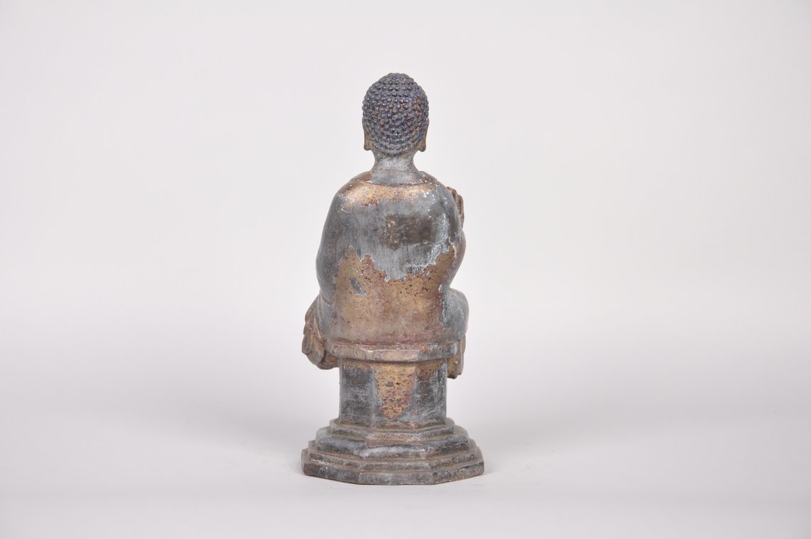 Chinese and Tibetan Influenced Buddha Sculpture, photo 6 of 7