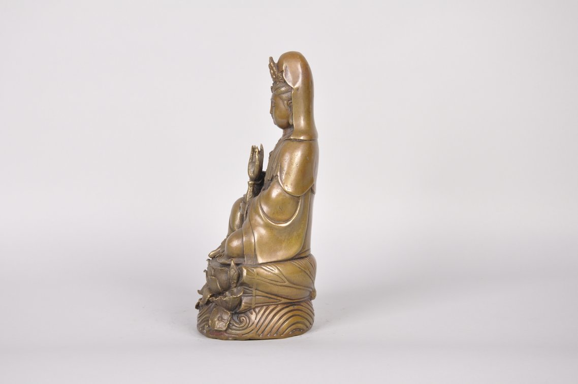 Guanyin Buddha Bronze Mahayana Sculpture, photo 3 of 7