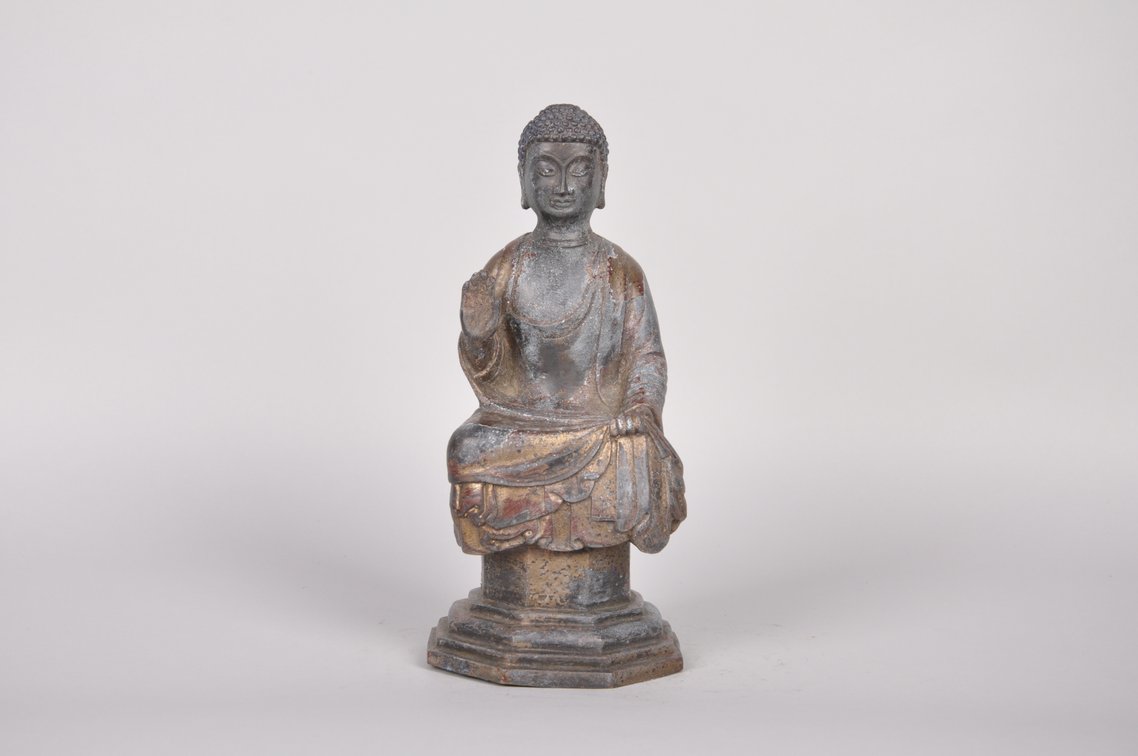 Chinese and Tibetan Influenced Buddha Sculpture, photo 2 of 7