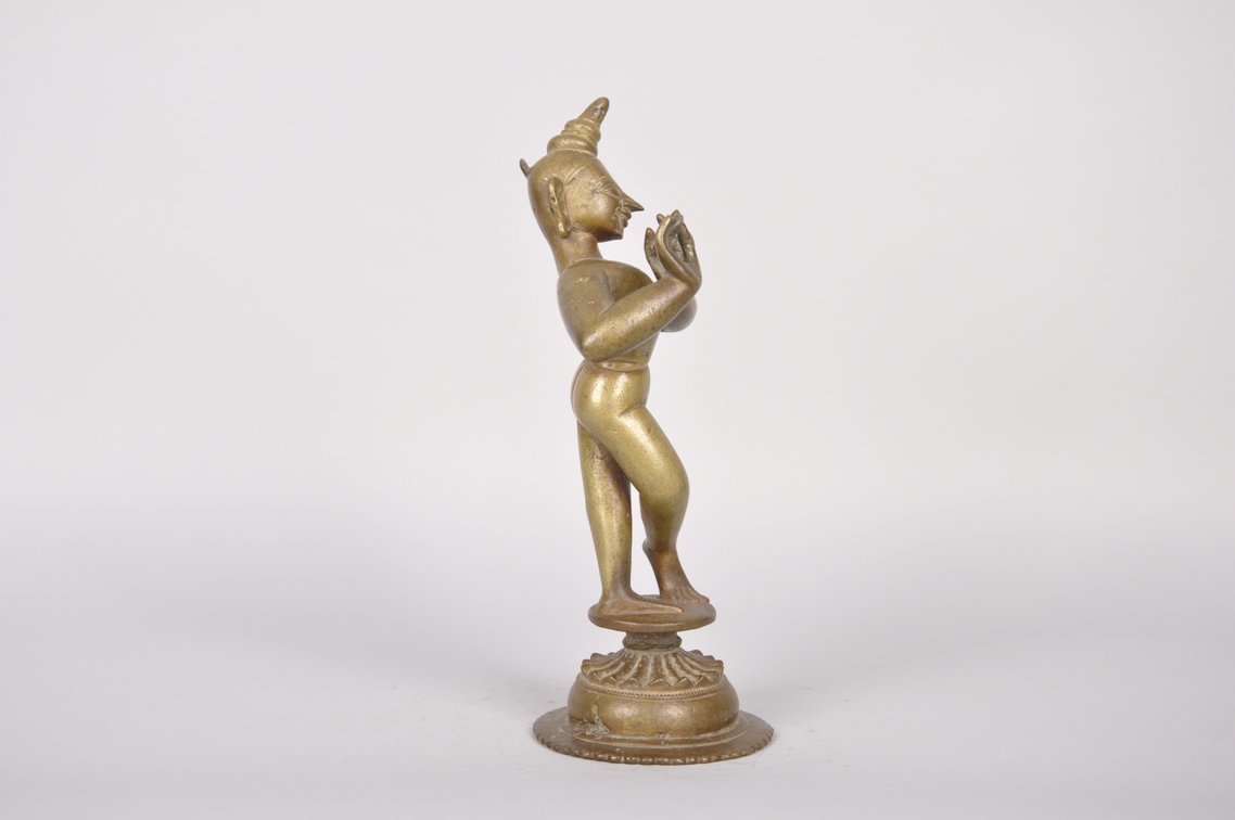 Krishna Venugopala Hindu God Bronze Sculpture, photo 4 of 7