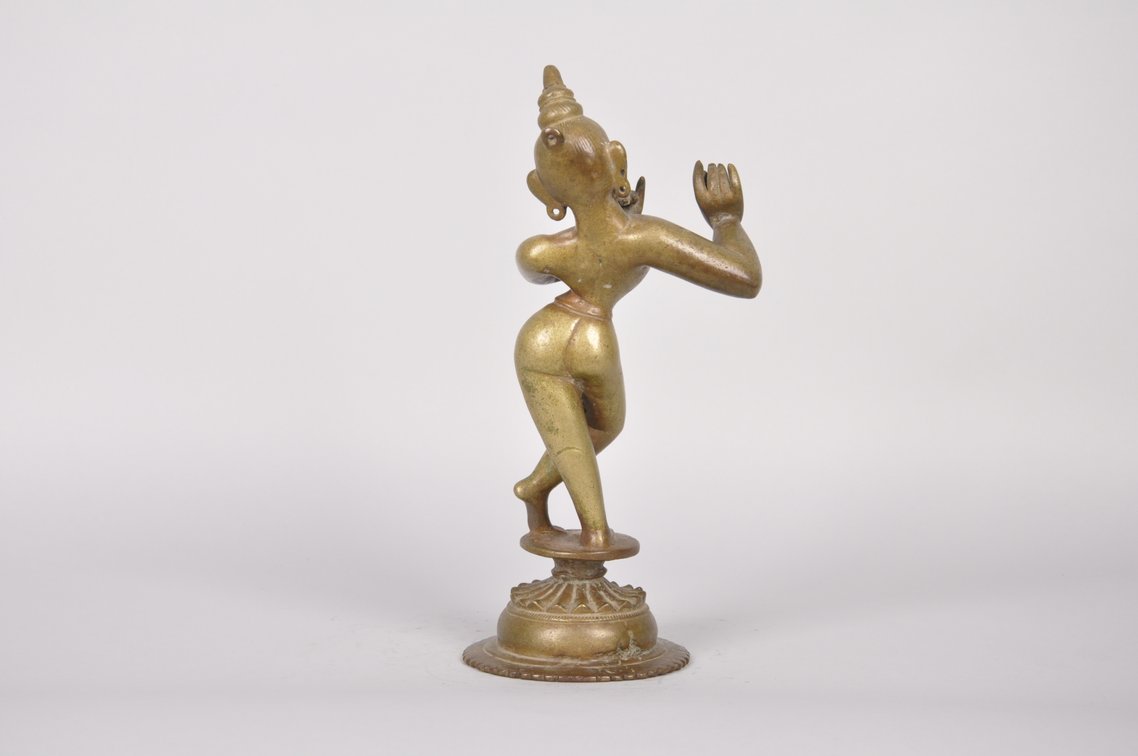 Krishna Venugopala Hindu God Bronze Sculpture, photo 6 of 7