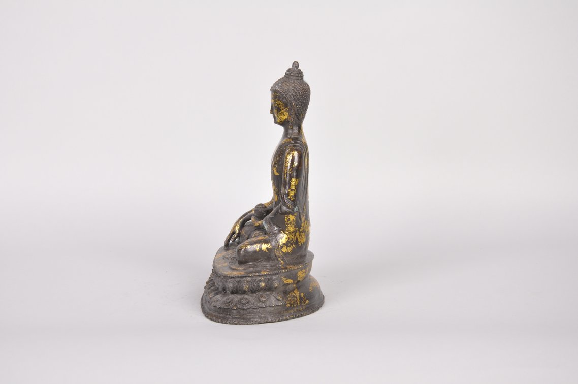 Boddhisattva Bronze with Gold Gilding  Sculpture, photo 3 of 7
