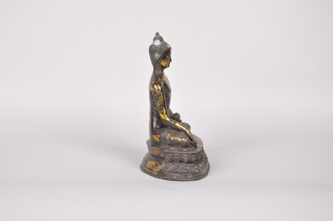Boddhisattva Bronze with Gold Gilding  Sculpture, photo 4 of 7