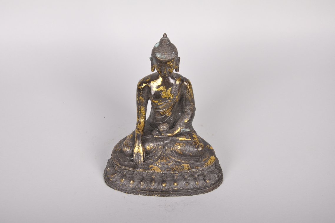 Boddhisattva Bronze with Gold Gilding  Sculpture, photo 5 of 7