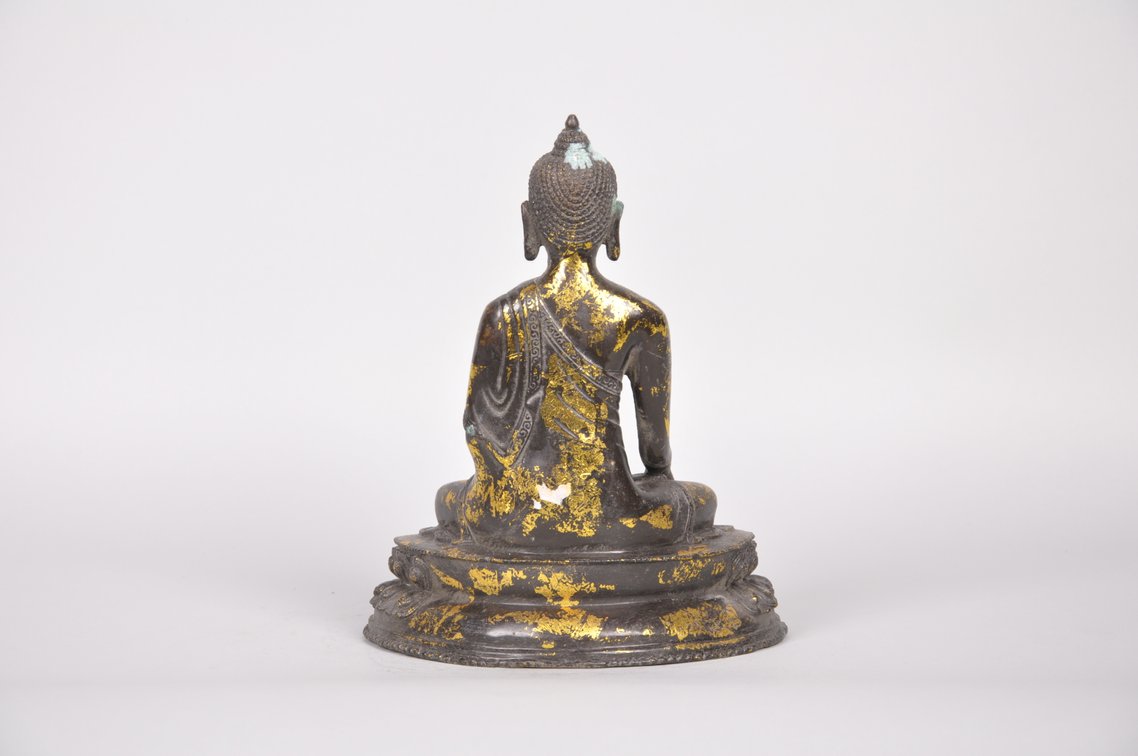 Boddhisattva Bronze with Gold Gilding  Sculpture, photo 6 of 7
