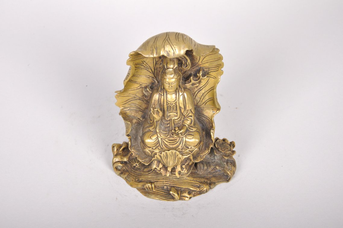 Guanyin Buddha Bronze Sculpture, photo 5 of 8