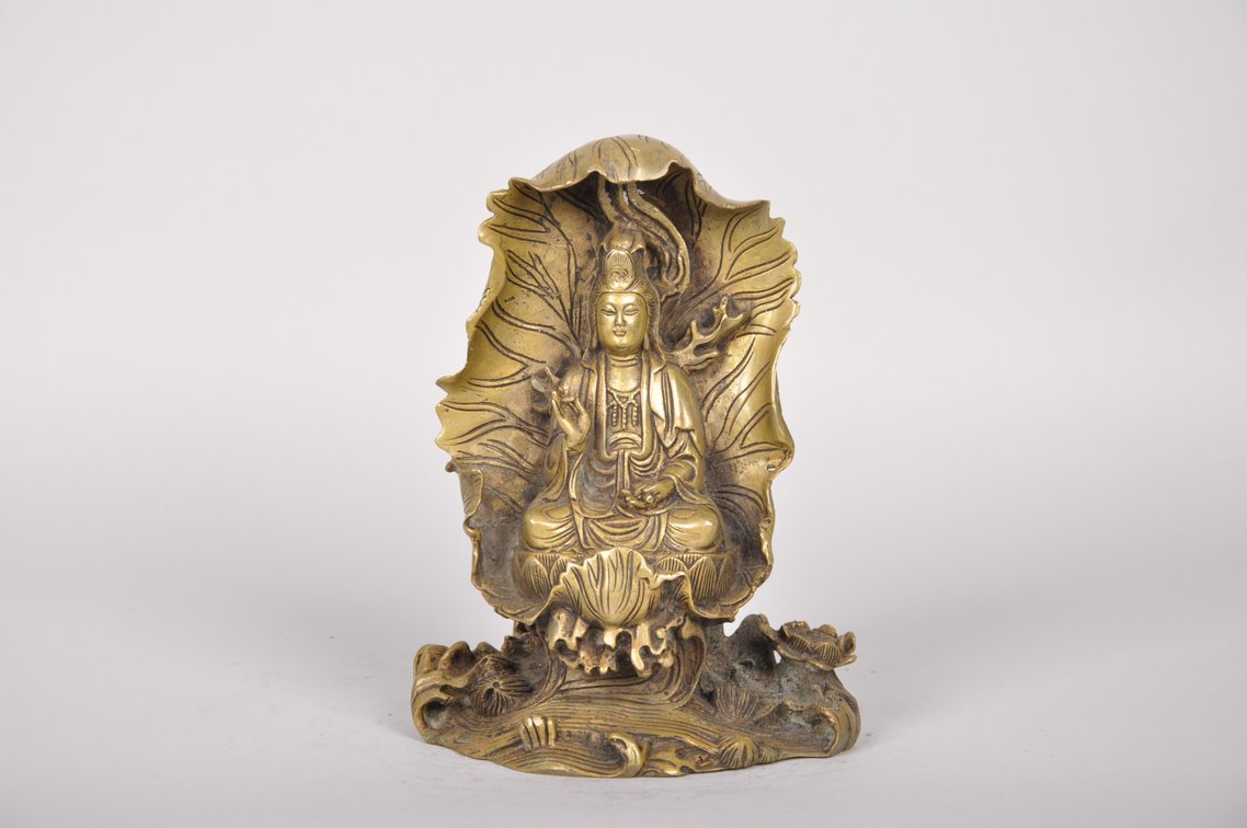 Guanyin Buddha Bronze Sculpture, photo 2 of 8
