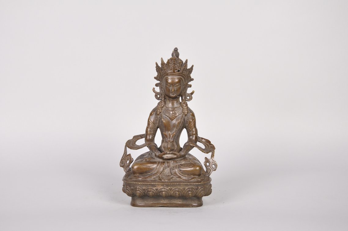 Vajrasattva Buddha of Perfection Copper Sculpture, photo 2 of 7