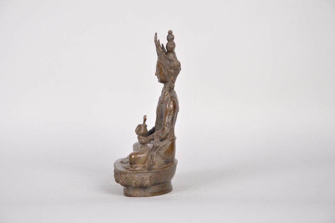 Vajrasattva Buddha of Perfection Copper Sculpture, photo 3 of 7