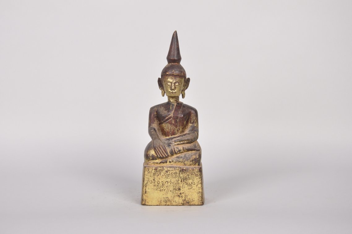 Ayutthaya Period Thai Gilded Wood Buddha Sculpture, photo 2 of 7