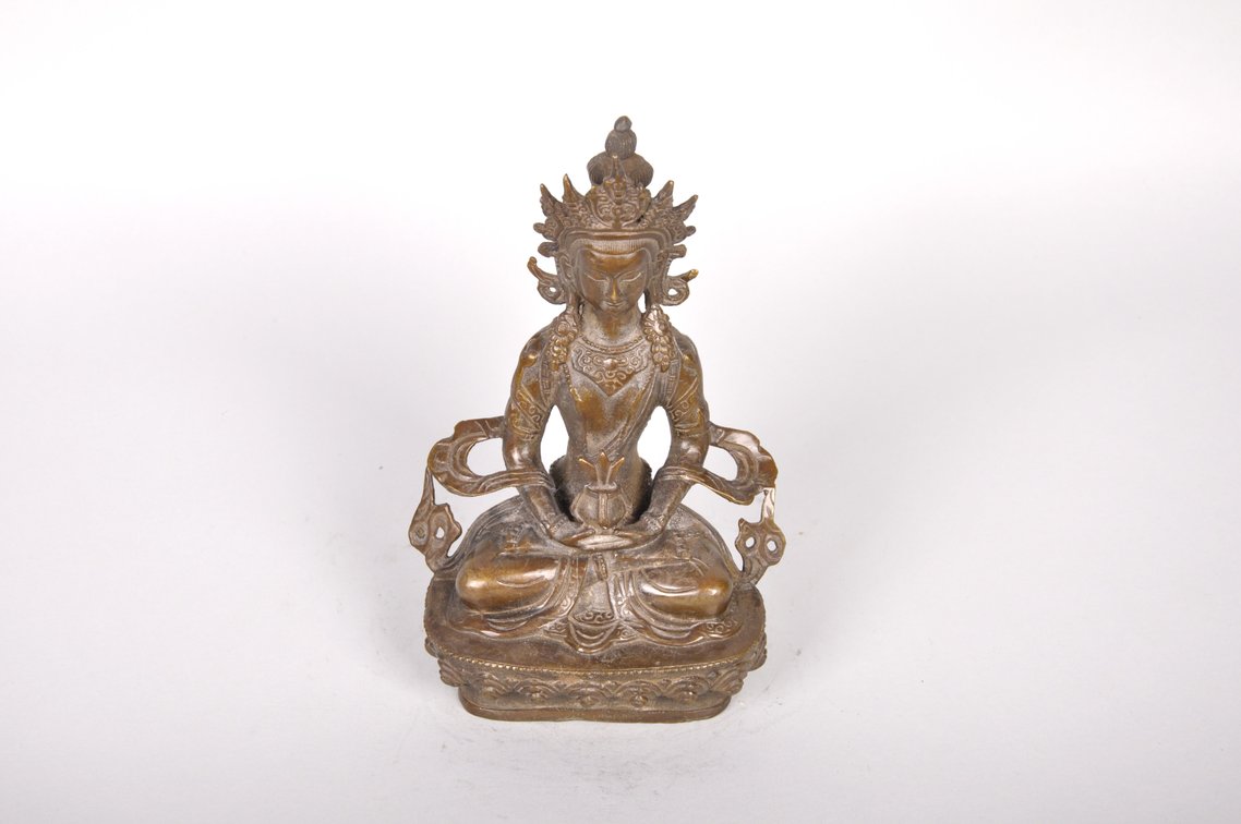 Vajrasattva Buddha of Perfection Copper Sculpture, photo 5 of 7