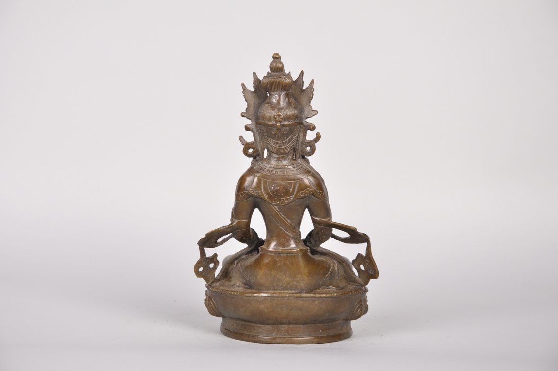 Vajrasattva Buddha of Perfection Copper Sculpture, photo 6 of 7