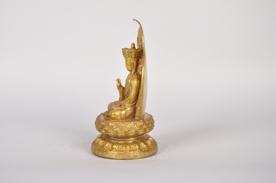 Ksitigarbha Bodhisattva Bronze Sculpture, photo 5 of 9