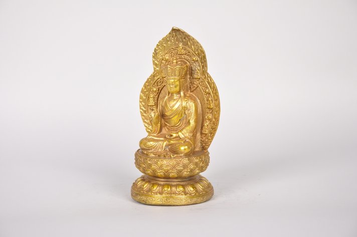 Ksitigarbha Bodhisattva Bronze Sculpture