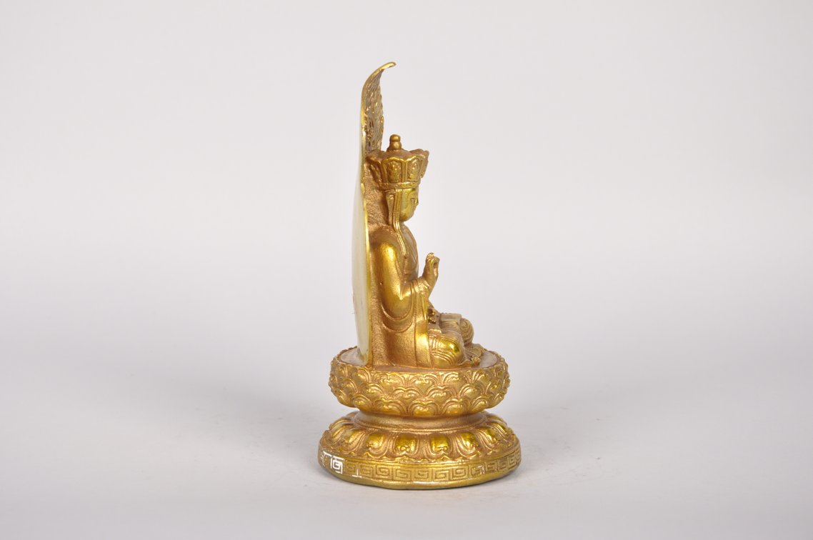 Ksitigarbha Bodhisattva Bronze Sculpture, photo 4 of 9
