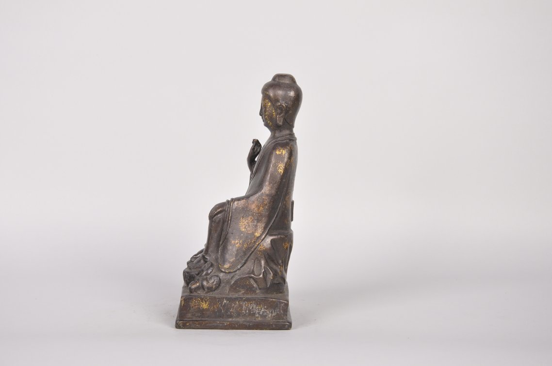 Siddhartha Gautama Historical Buddha Bronze Sculpture, photo 3 of 8