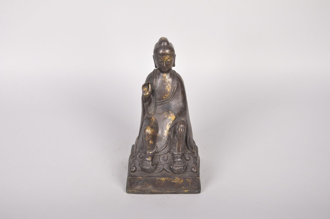 Siddhartha Gautama Historical Buddha Bronze Sculpture, photo 5 of 8