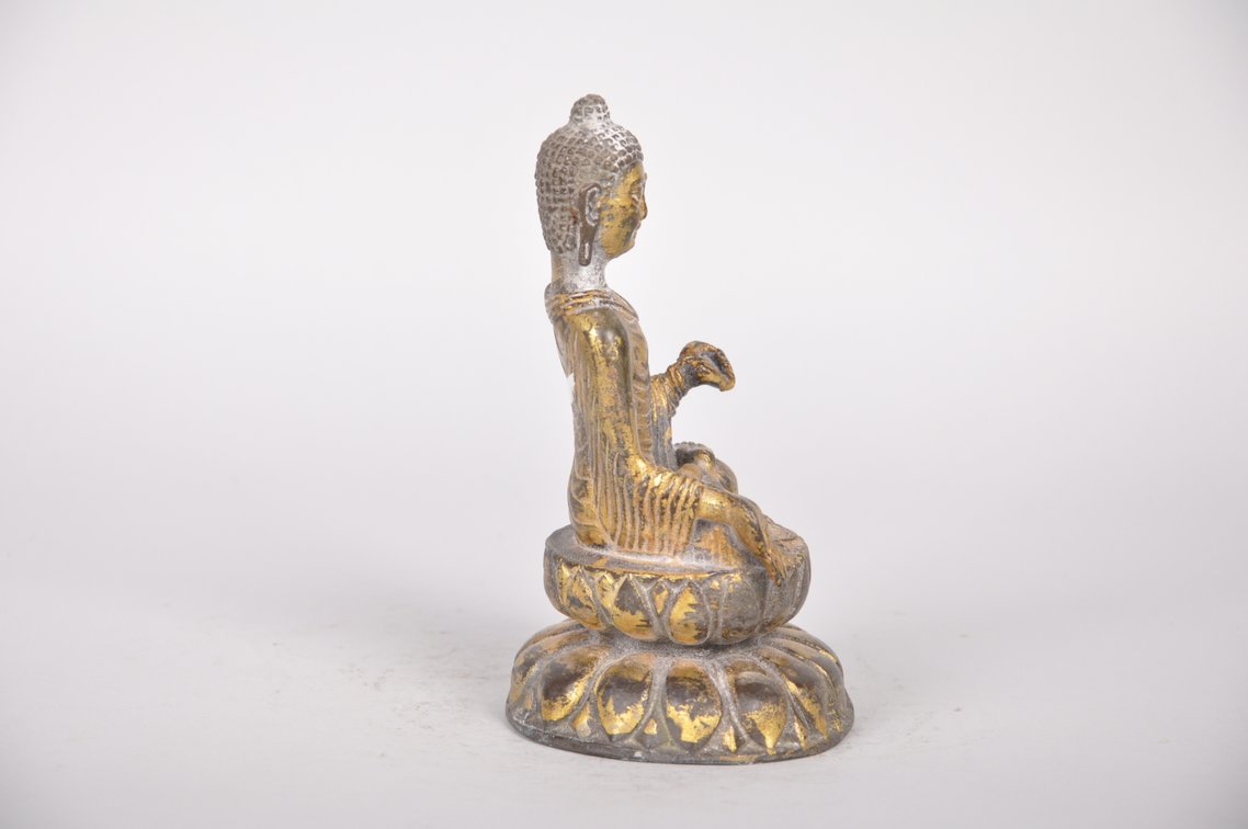 Shakyamuni Bronze Buddha Sculpture, photo 5 of 8