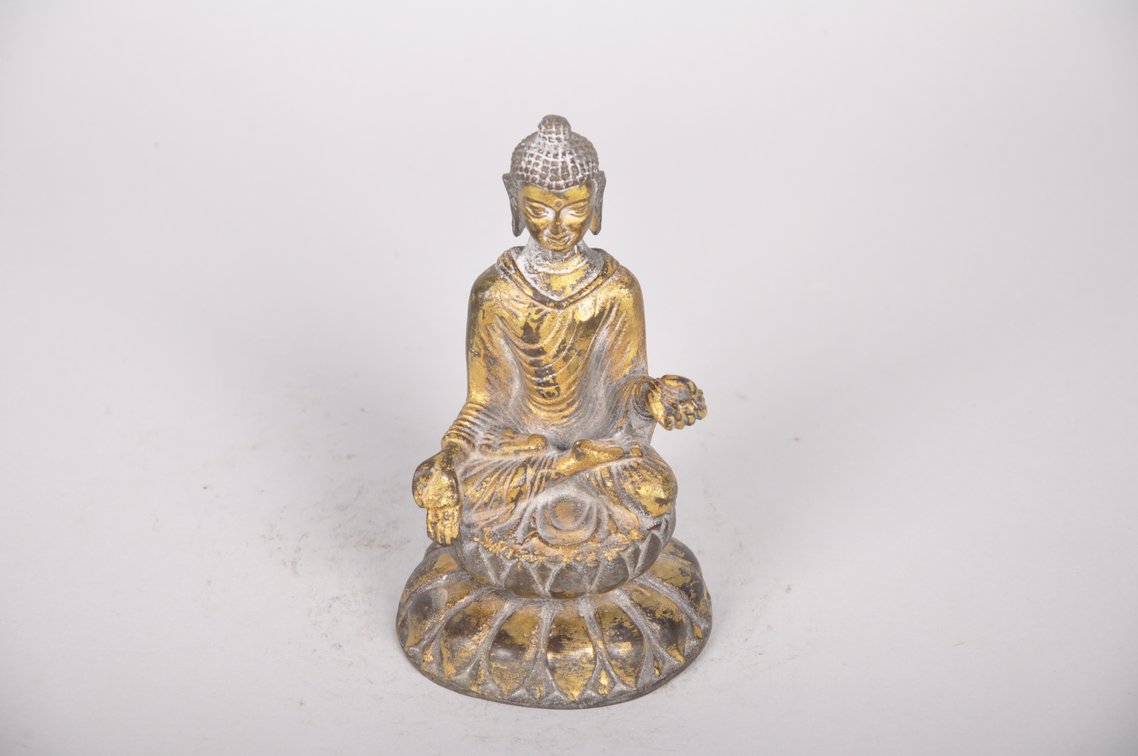 Shakyamuni Bronze Buddha Sculpture, photo 6 of 8