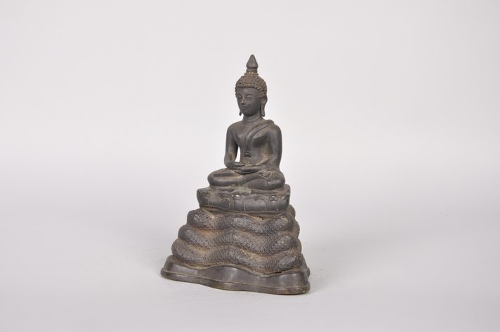 Siddhartha Gautama seated on a Serpent Throne Sculpture