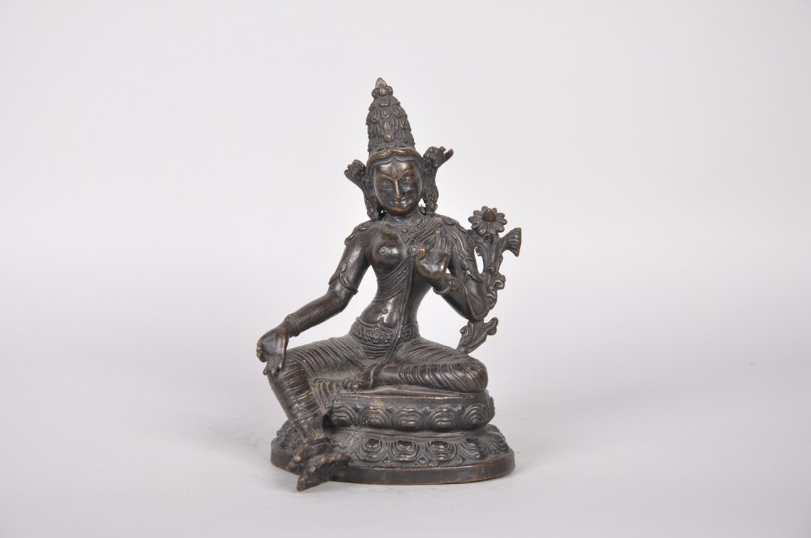 Tibetan Bronze Seated Tara, photo 2 of 8