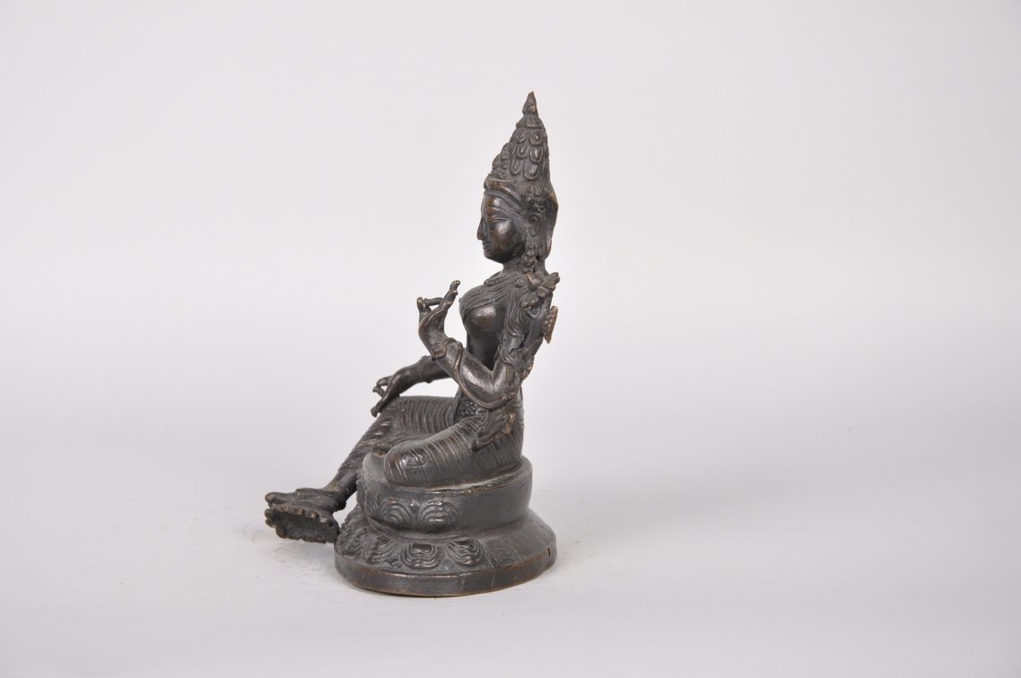 Tibetan Bronze Seated Tara, photo 4 of 8