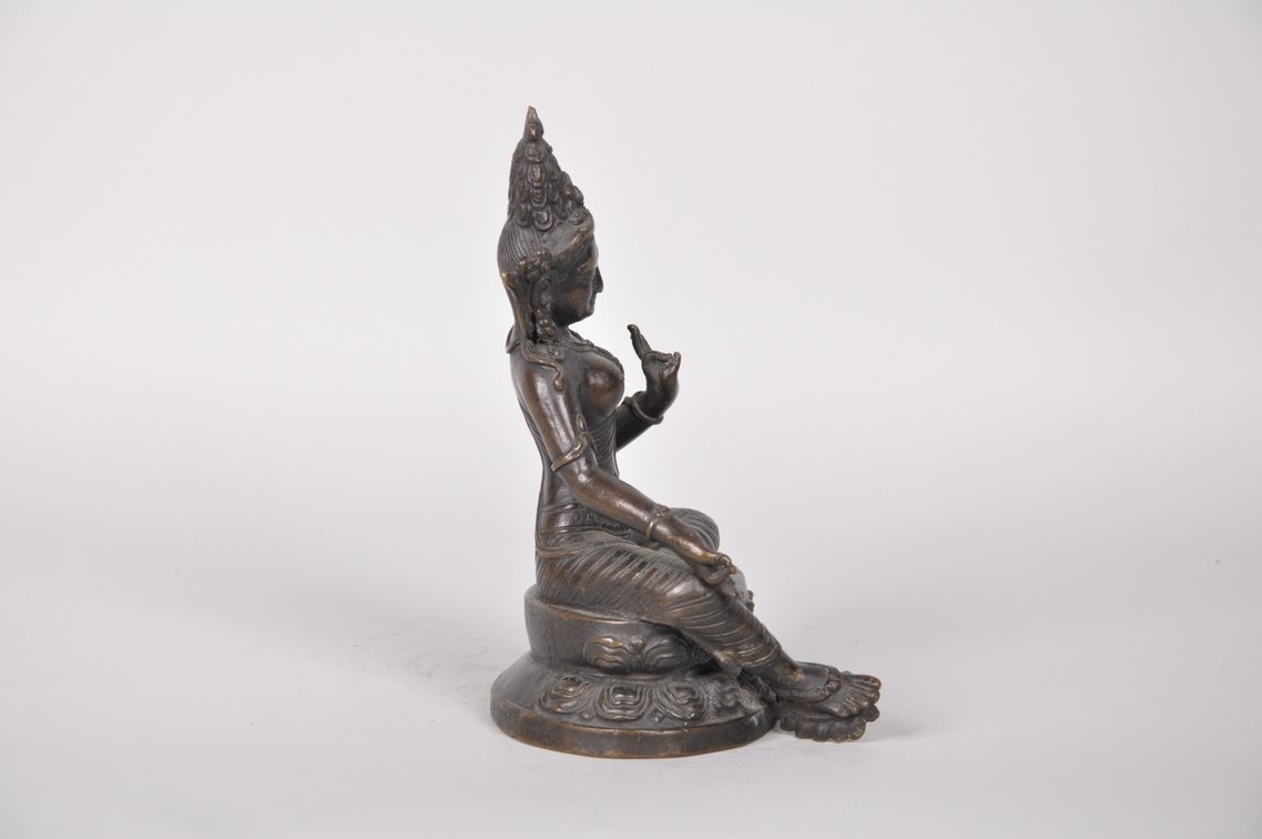 Tibetan Bronze Seated Tara, photo 5 of 8