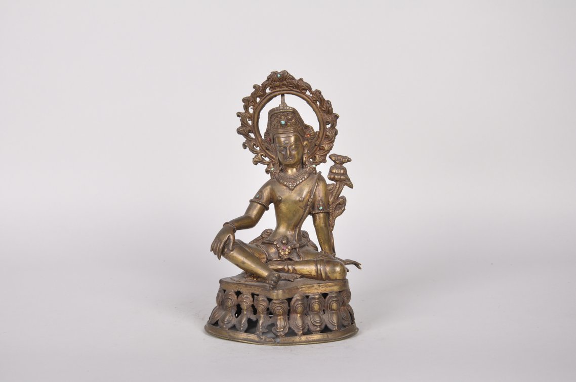 Bronze Seated Bodhisattva, photo 2 of 8