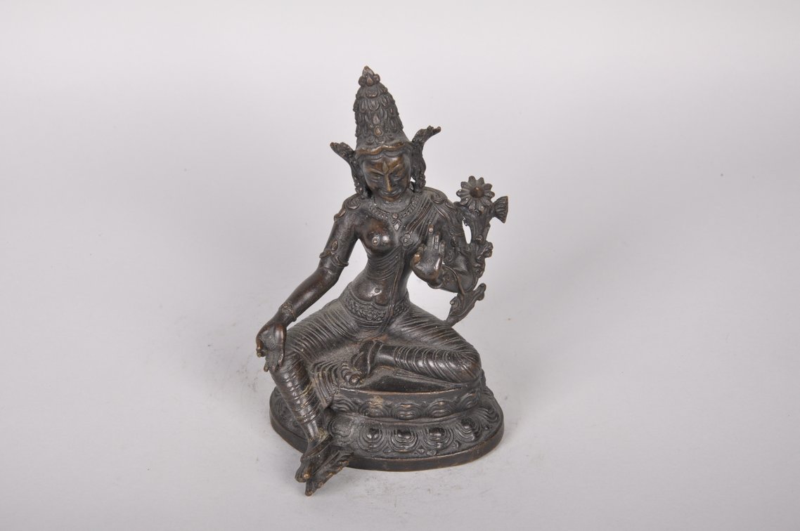 Tibetan Bronze Seated Tara, photo 6 of 8