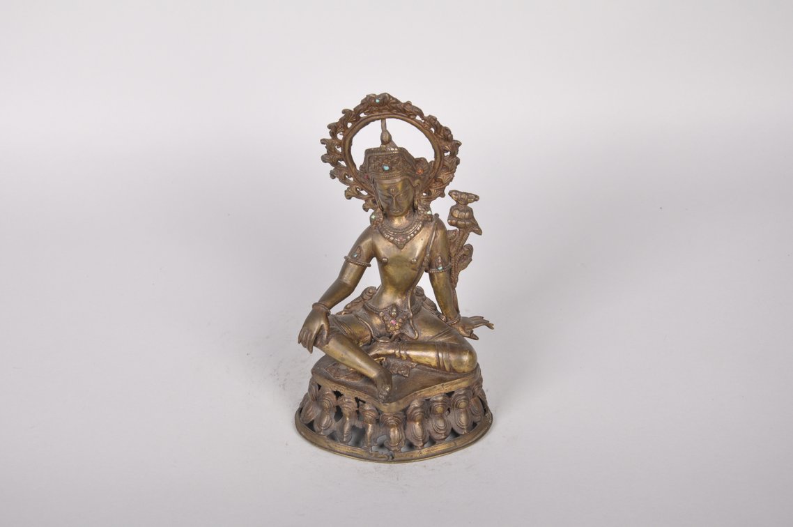 Bronze Seated Bodhisattva, photo 6 of 8