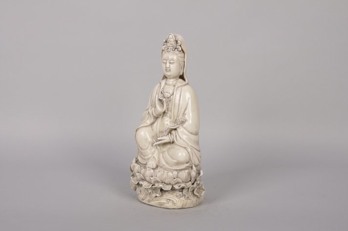 Guanyin Ceramic Goddess of Mercy Sculpture